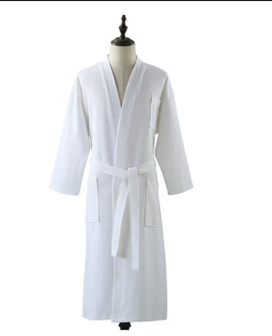 🧖‍♀️ Sortie de bain en nid d’abeille – Élégance et légèreté