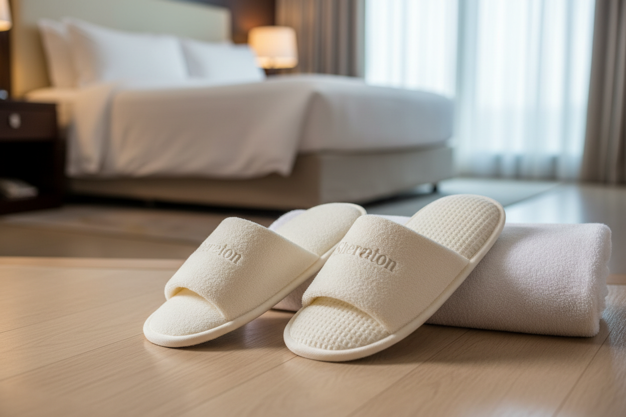 slippers for hotel shiraton 